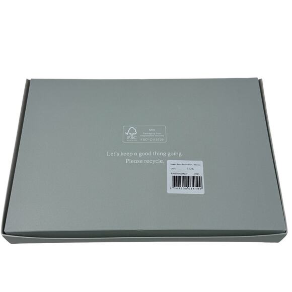 Ettitude Sateen Short Sleeve Shirt Boxy Onyx Button Up Organic Bamboo L XL NEW - Picture 5 of 6